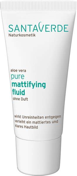 Santaverde Pure Mattifying Fluid Ohne Duft Ml