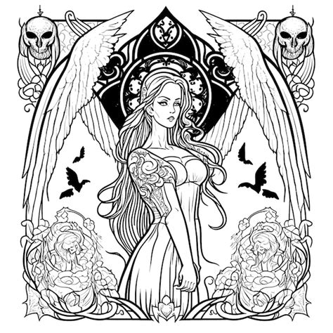 Livre De Coloriage L Image D Une Princesse Avec Un Beau Style Zentangle