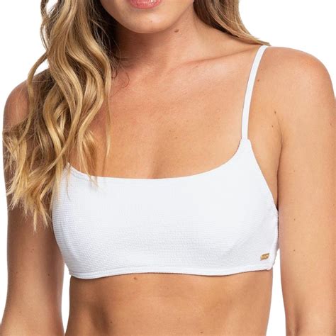 Haut De Bikini Blanc Armatures Femme Roxy Casual Mood Espace Des Marques