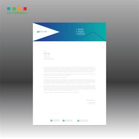 letterhead for any best company use 41415987 Vector Art at Vecteezy