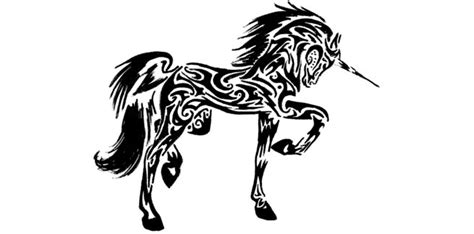 Unicorn Tribal Tattoo By Limizuki Png Artwork I Love Pinterest