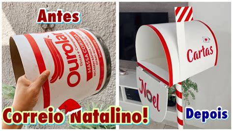 Diy Caixa De Correio Natalina Do Papai Noel Fa A Voc Mesmo Passo A