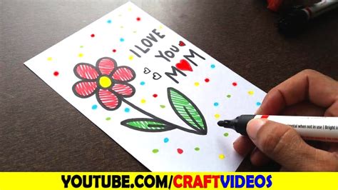 HOW TO DRAW MOTHERS DAY CARD | Mothers Day Drawings