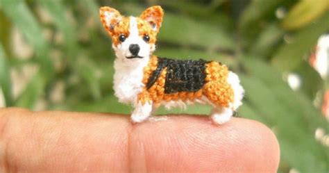 These Miniature Crochet Animals Are So Tiny They Will Sit On Your Finger Tip