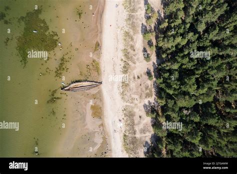Baltic Sea Coast From Above In Estonia Stock Photo Alamy