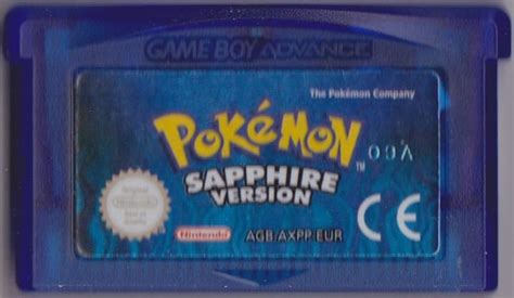 Pok Mon Sapphire Version Cover Or Packaging Material Mobygames