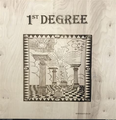 Freemasonry 1st Degree Tracing Board Etsy