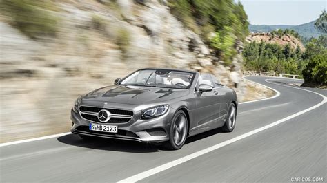 2017 Mercedes Benz S Class S500 Cabriolet Selenit Grey Front Hd