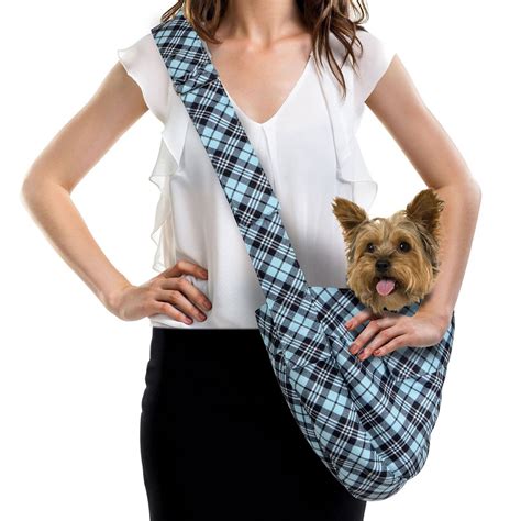 Scotty Tiffi Plaid Dog Cuddle Carrier by Susa... | BaxterBoo