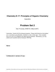 Chem E 17 Fall 2018 Pset 2 Final Pdf Chemistry E 17 Principles Of