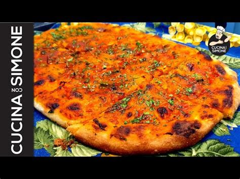 La Pizza In Teglia Alla Romana Di Sola Semola Rimacinata Youtube