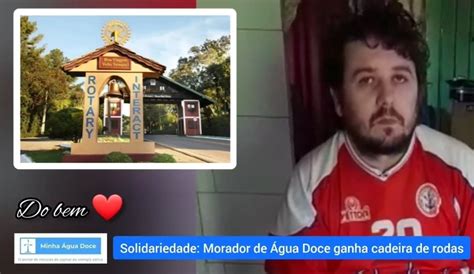 Vídeo Minha Água Doce do Bem Rotary Club doa cadeira de rodas para