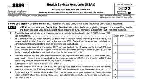 Irs Form 8853 Instructions A Guide To Archer Msas