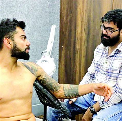 Virat Kohli Tattoo On His Left Hand