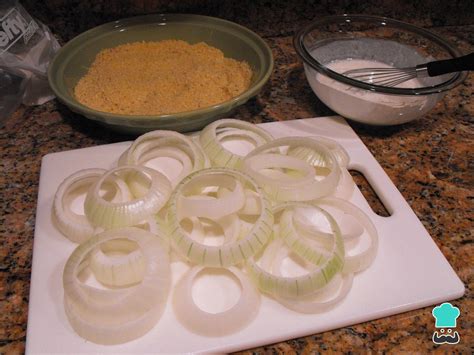 Cebola empanada onion rings Fácil