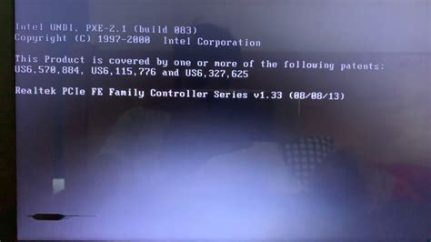 I Can T Fix Error When I Start Window Laptop Dell Intel Undi Pxe