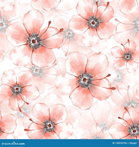 Floral Seamless Pattern With Delicate Flowers 3 Stock Illustration