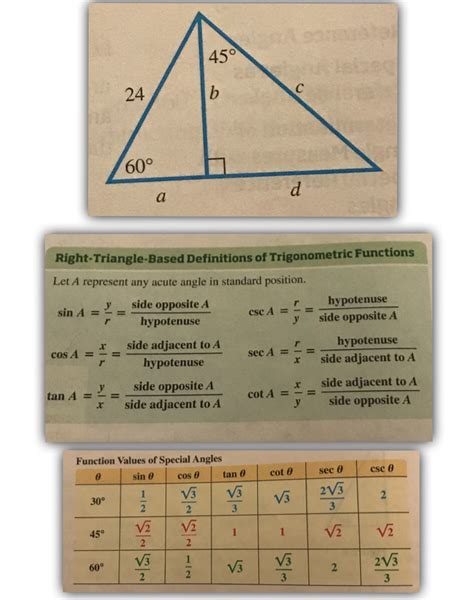 Answered 45° 24 60° Right Triangle Based Bartleby