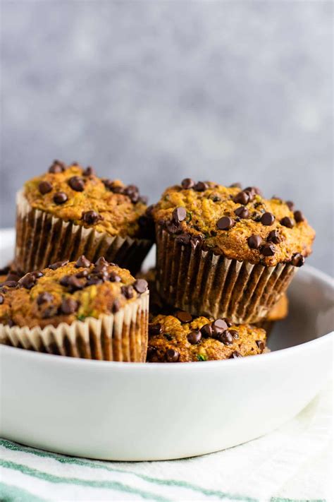 Zucchini Chocolate Chip Muffins Build Your Bite