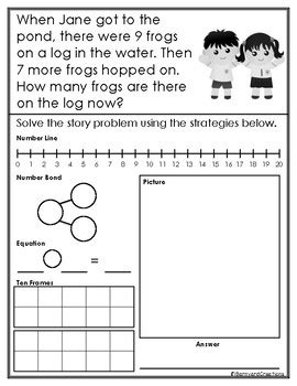 Addition And Subtraction Word Problems Within By Barnyard Creations