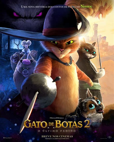 AToupeira Gato de Botas 2 O Último Pedido ganha novos trailer e pôster