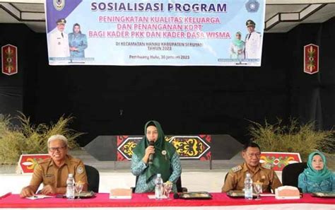 Ketua Tp Pkk Seruyan Buka Sosialisasi Program Peningkatan Kualitas Keluarga