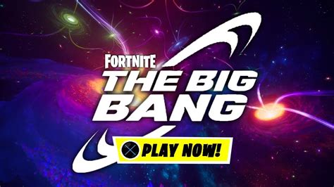 Live Huge Fortnite Og Update The Big Bang Live Event Countdown