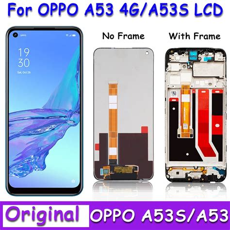 Original For Oppo A53s 4G CPH2139 LCD Display Touch Screen Digitizer