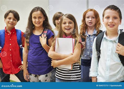 Little Students in the Classroom Stock Image - Image of casual ...