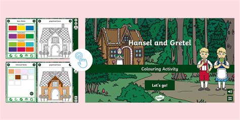 Hansel And Gretel Interactive Colouring Lehrer Gemacht