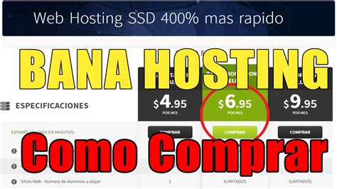 Como Comprar Hosting En BANA HOSTING YouTube