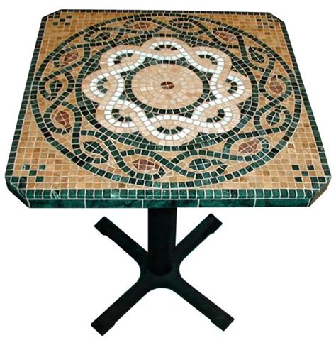 Celtic Knot Mosaic Table Mosaic Art Mosaic Mosaic Table