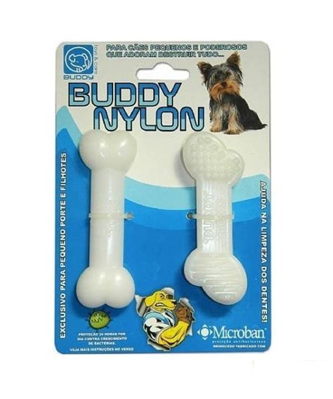 Brinquedo Osso Resistente Mordida C Es Nylon Buddy Toys Madeiramadeira