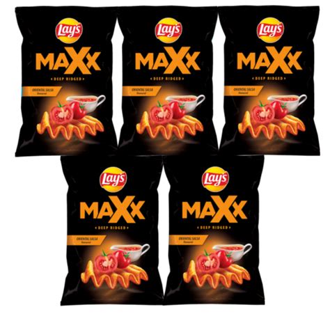 Lays Maxx Oriental Salsa Flavor Potato Chips Crisps Snacks G Oz