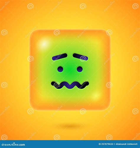 Square Emoticons Yellow Emoji Faces Emoticon Smile Digital Smiley