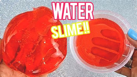 Asmr Water Slime Recipe💦🎧👅 1 Minute Slime Challange At Home Youtube