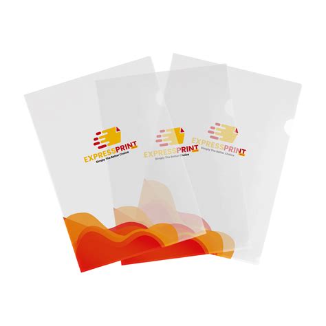 L Shape Plastic Folder Singapore Printing Services Direct Factory