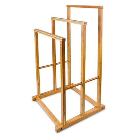 Yaheetech Wood 3 Freestanding Towel Stand Uk