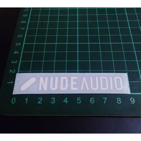 Jual Cutting Sticker NUDE AUDIO Putih 9cm Shopee Indonesia