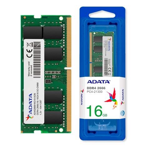 Memoria RAM 16GB DDR4 2666MHz ADATA SODIMM CAS 19 CNAVA