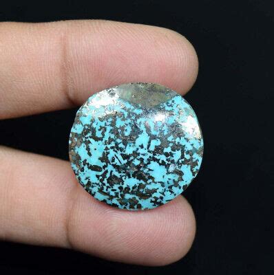 69 55 Cts Natural Morenci Turquoise Cabochon Loose Gemstone With