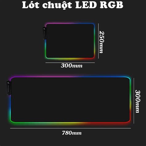 Lót chuột gaming LED RGB, Pad chuột LED RGB - Bàn di chuột LED RGB, LED ...