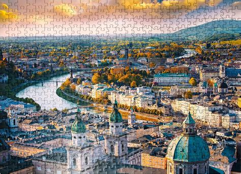 Amazon Mypuzzle Salzburg With Salzach River Salzburger Land