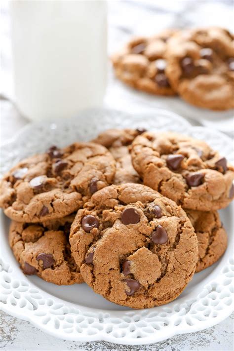 Flourless Almond Butter Chocolate Chip Cookies Cafe Delites