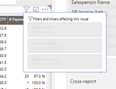 Solved Filters And Slicers Effecting This Page Microsoft Power Bi Community