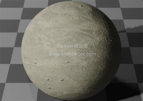 Blender尘土混凝土水泥材质球纹理贴图下载 Blender模型库