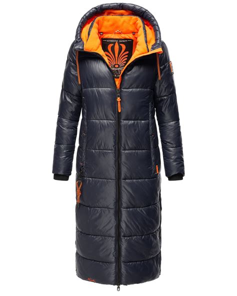 Navahoo Warme Damen Winter Jacke Winterjacke Parka Stepp Mantel Lang