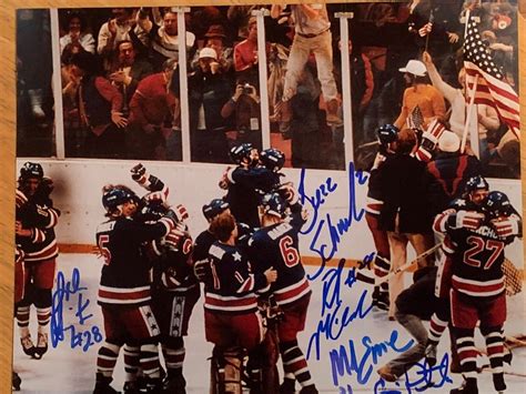 Usa Olympic Hockey Gold Medal Signed Miracle On Ice Celebration