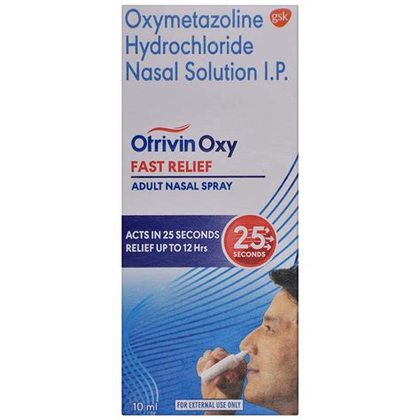 Otrivin Oxy Fast Relief Adult Nasal Spray 10 Ml Price Uses Side Effects Composition Apollo