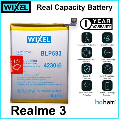 Jual WIXEL Baterai BLP693 Realme 3 Double Power Original Batre Batrai